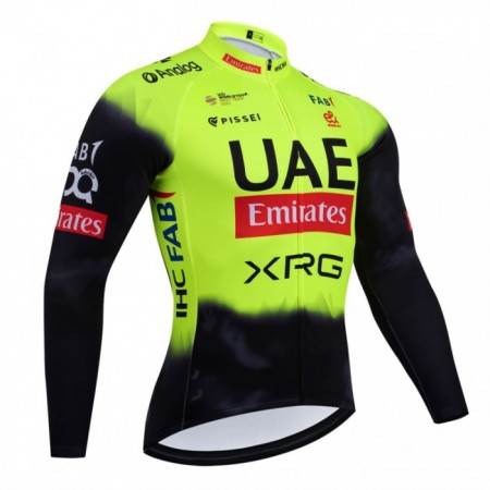 Maglia 2025 UAE TEAM EMIRATES Manica Lunga Verde